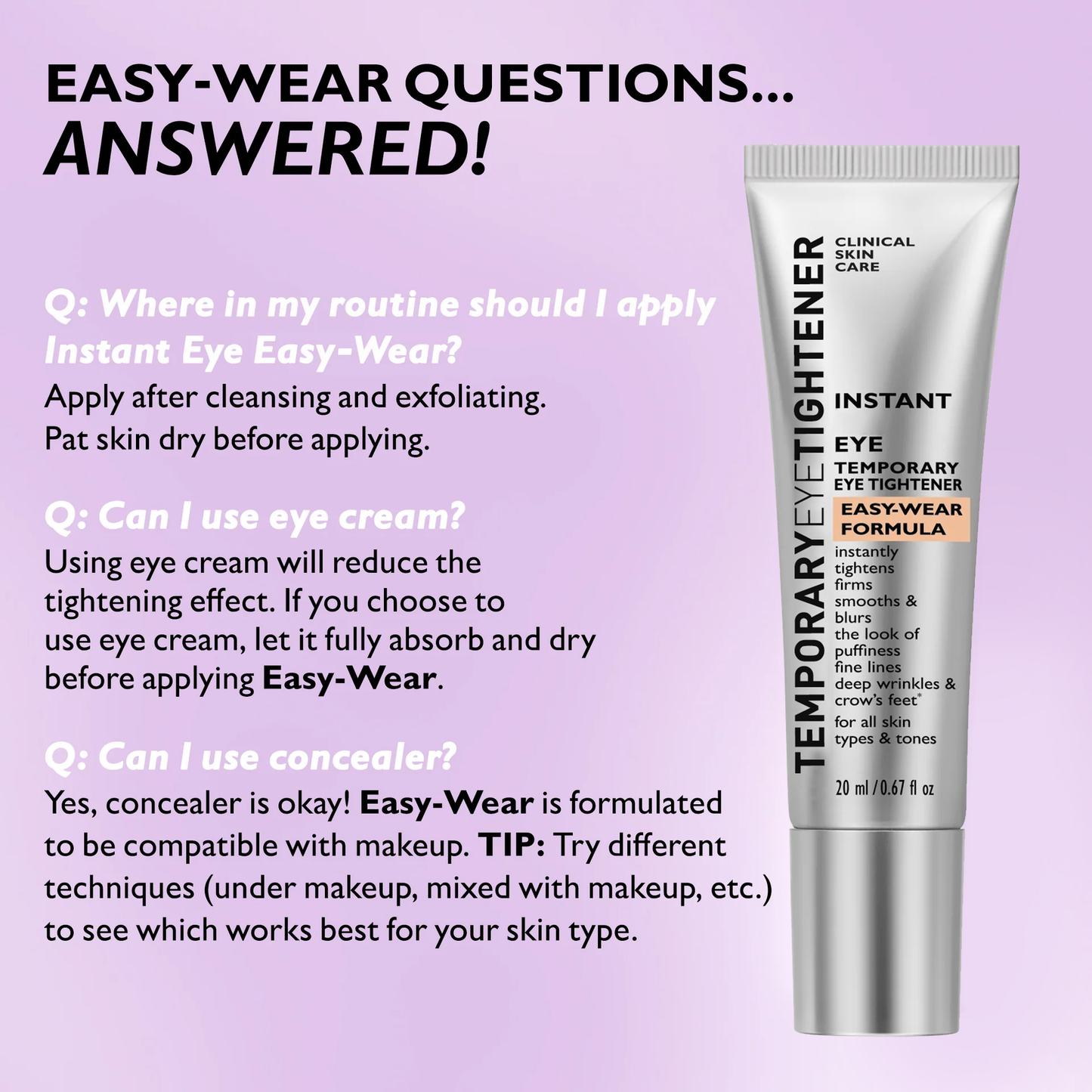 Final 3 Hours: 80%OFF💗 Instant Eye Tightener Easy-Wear Formula With Brush Free!